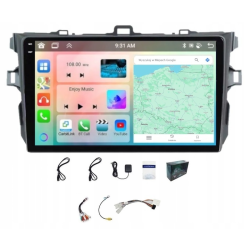 TOYOTA COROLLA 2006-2013 ANDROID GPS USB WIFI BLUETOOTH CARPLAY ANDROID AUTO 4GB 64GB QLED